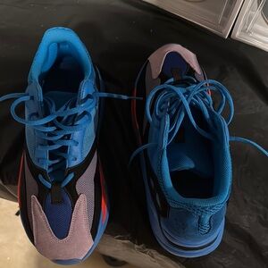 adidas Blue and Black Athletic Shoes